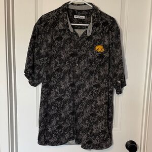 Tommy Bahama Black and Gray Polo with Gold embroidery (Iowa Hawkeye)